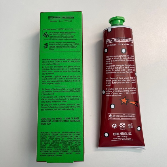 NEW L'Occitane Provence Green Chestnut Hand Cream 20% Shea Butter 5.1oz LIMITED - Picture 4 of 5
